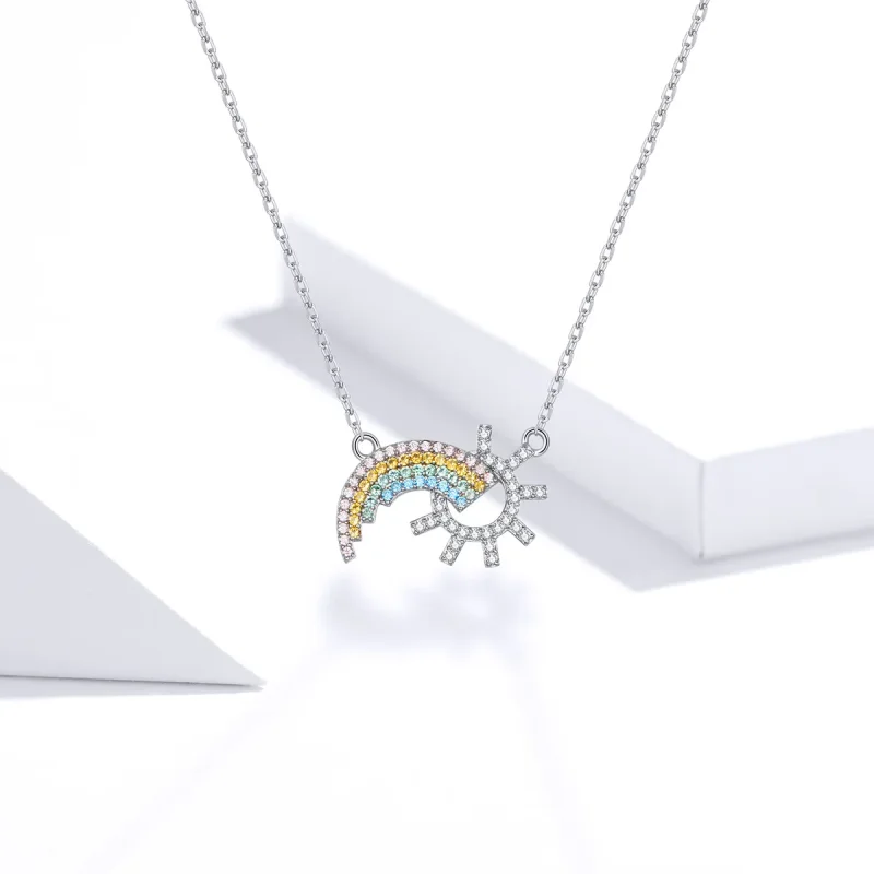 (kép) PANDORA típusú szivárvány collier nyaklánc - SCN366 - Megtekintés 5