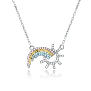 PANDORA típusú szivárvány collier nyaklánc - SCN366 (kép) PANDORA típusú szivárvány collier nyaklánc - SCN366