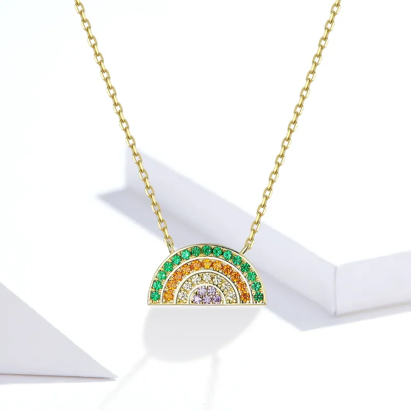 (kép) PANDORA típusú szivárvány collier nyaklánc - SCN378 - Megtekintés 5