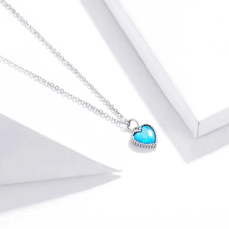 (kép) PANDORA típusú szív collier nyaklánc - SCN413 - Megtekintés 3