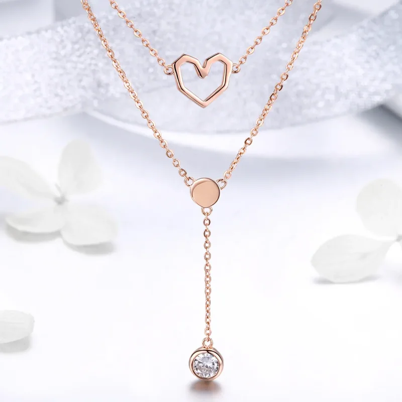 (kép) PANDORA típusú szív földje collier nyaklánc - SCN317 - Megtekintés 2