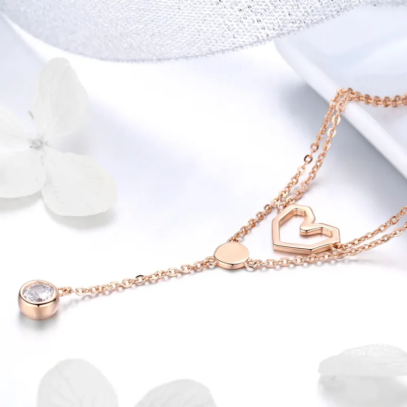 (kép) PANDORA típusú szív földje collier nyaklánc - SCN317 - Megtekintés 3