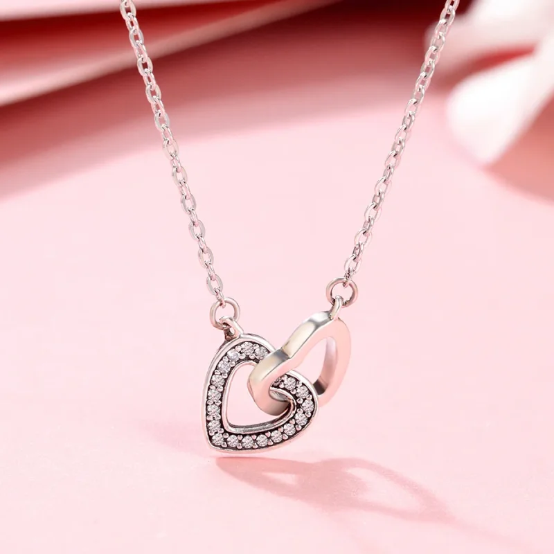 (kép) PANDORA típusú szív és lélek collier nyaklánc - SCN181 - Megtekintés 4