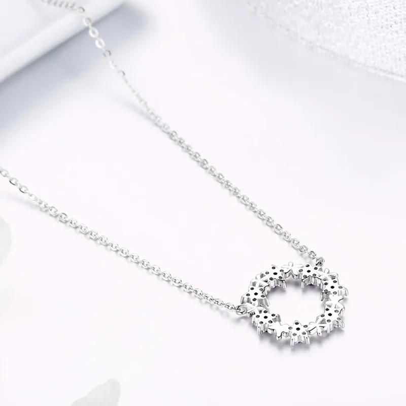 (kép) PANDORA típusú tele csillagokkal collier nyaklánc - BSN028 - Megtekintés 2