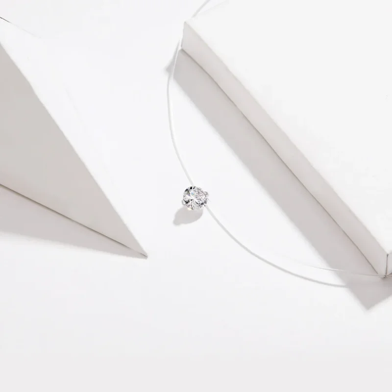 (kép) PANDORA típusú tiszta collier nyaklánc - SCN332 - Megtekintés 3