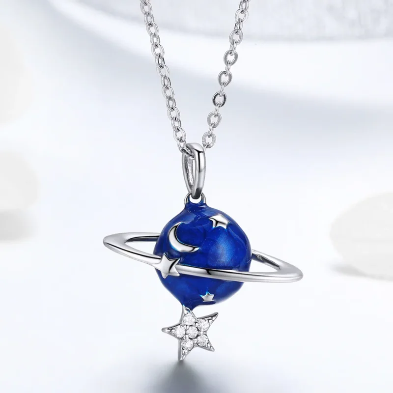 (kép) PANDORA típusú titkos bolygó collier nyaklánc - BSN007 - Megtekintés 2