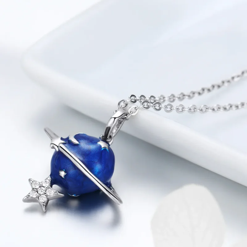 (kép) PANDORA típusú titkos bolygó collier nyaklánc - BSN007 - Megtekintés 3