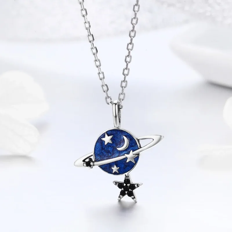 (kép) PANDORA típusú titokzatos bolygó collier nyaklánc - SCN230 - Megtekintés 4