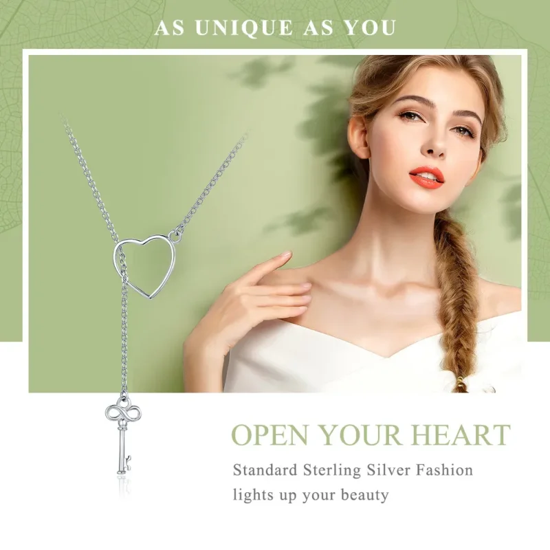 (kép) PANDORA típusú tárd ki a szíved collier nyaklánc - SCN107 - Megtekintés 2