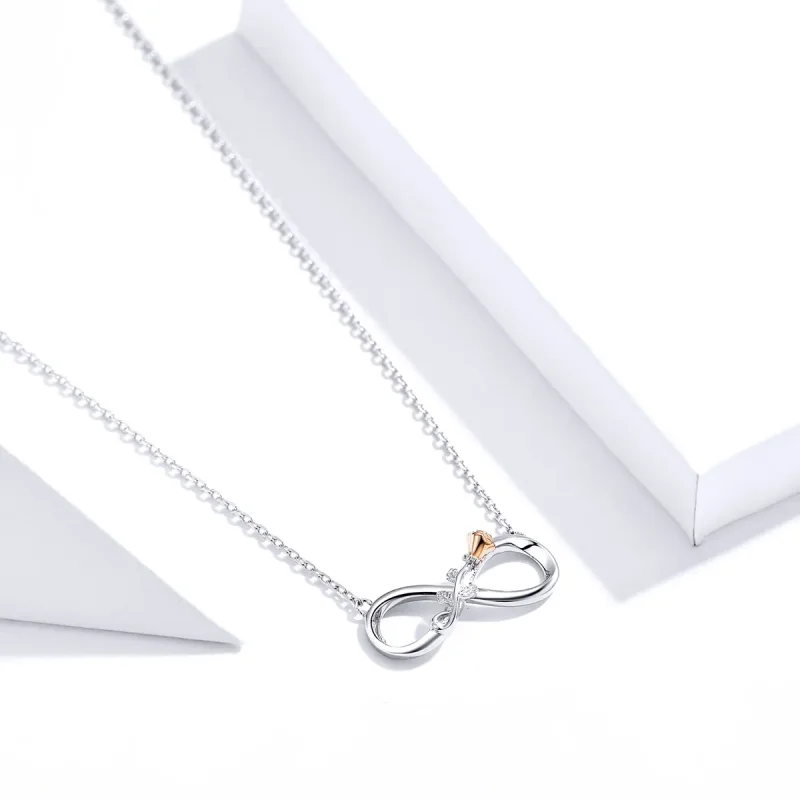 (kép) PANDORA típusú végtelen szerelem collier nyaklánc - SCN371 - Megtekintés 3