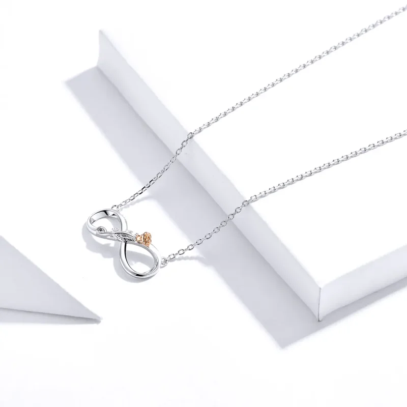 (kép) PANDORA típusú végtelen szerelem collier nyaklánc - SCN371 - Megtekintés 4