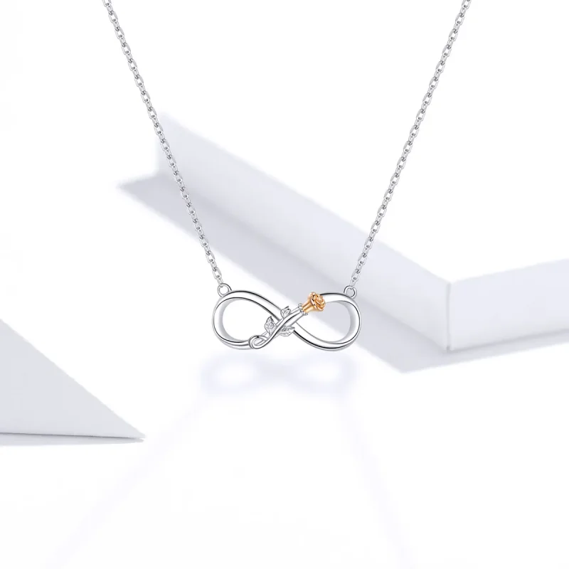 (kép) PANDORA típusú végtelen szerelem collier nyaklánc - SCN371 - Megtekintés 5