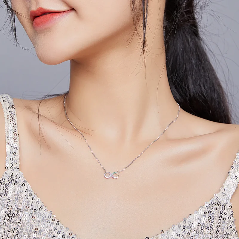 (kép) PANDORA típusú végtelen szimbólum collier nyaklánc - SCN402 - Megtekintés 6
