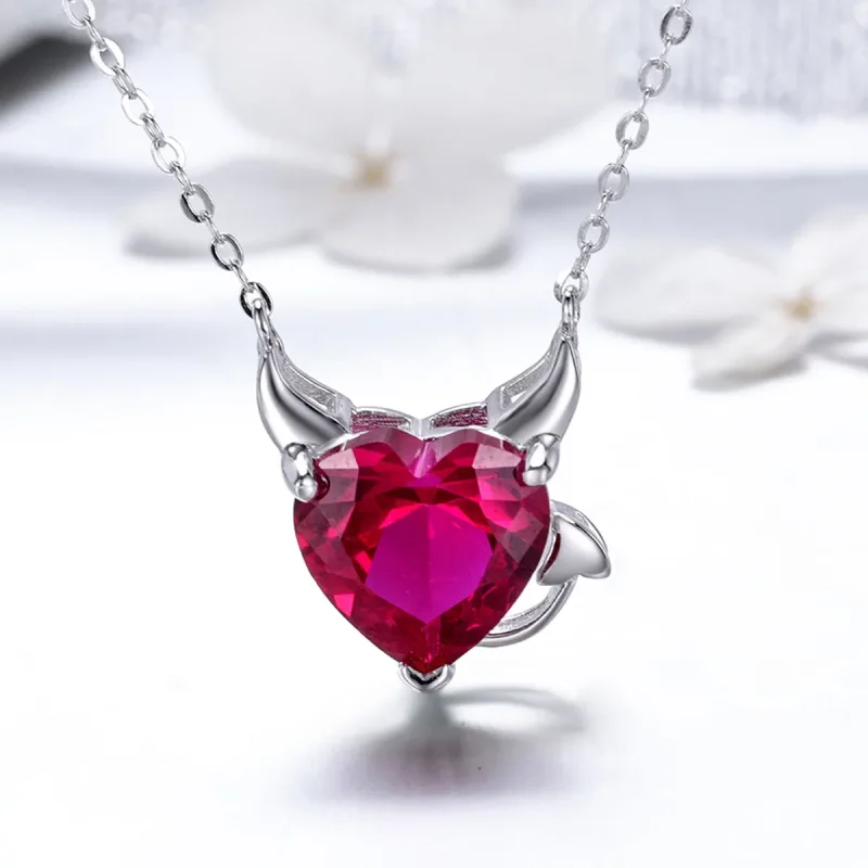 (kép) PANDORA típusú vörös ördög collier nyaklánc - SCN286 - Megtekintés 2