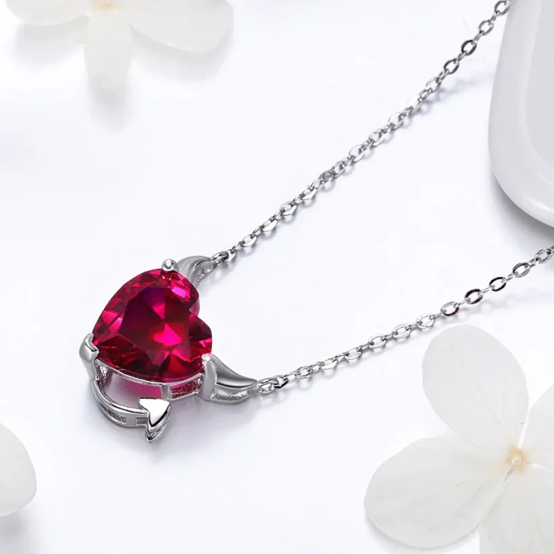 (kép) PANDORA típusú vörös ördög collier nyaklánc - SCN286 - Megtekintés 3