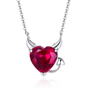 (kép) PANDORA típusú vörös ördög collier nyaklánc - SCN286