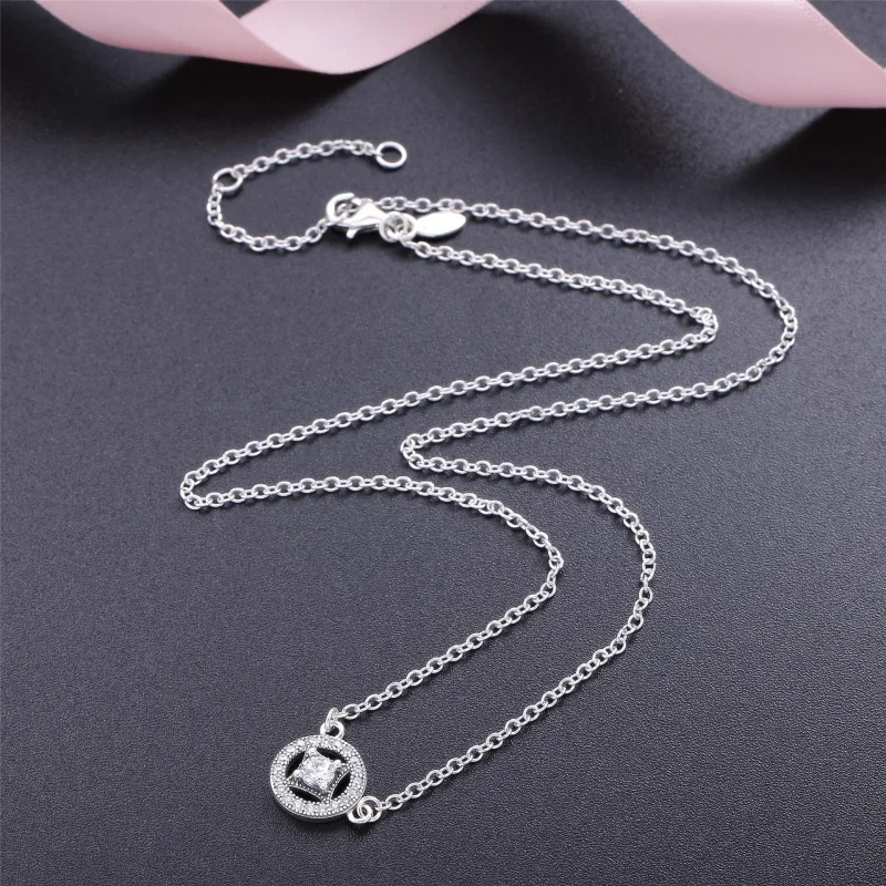 (kép) PANDORA Vintage Allure, Tiszta CZ Medál Nyaklánc - 590523CZ-45 - Megtekintés 2
