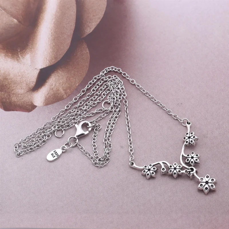 (kép) PANDORA Nefelejcs nyakék, sterling ezüst, lila és áttetsző cirkónia - 590519ACZ- - Megtekintés 2