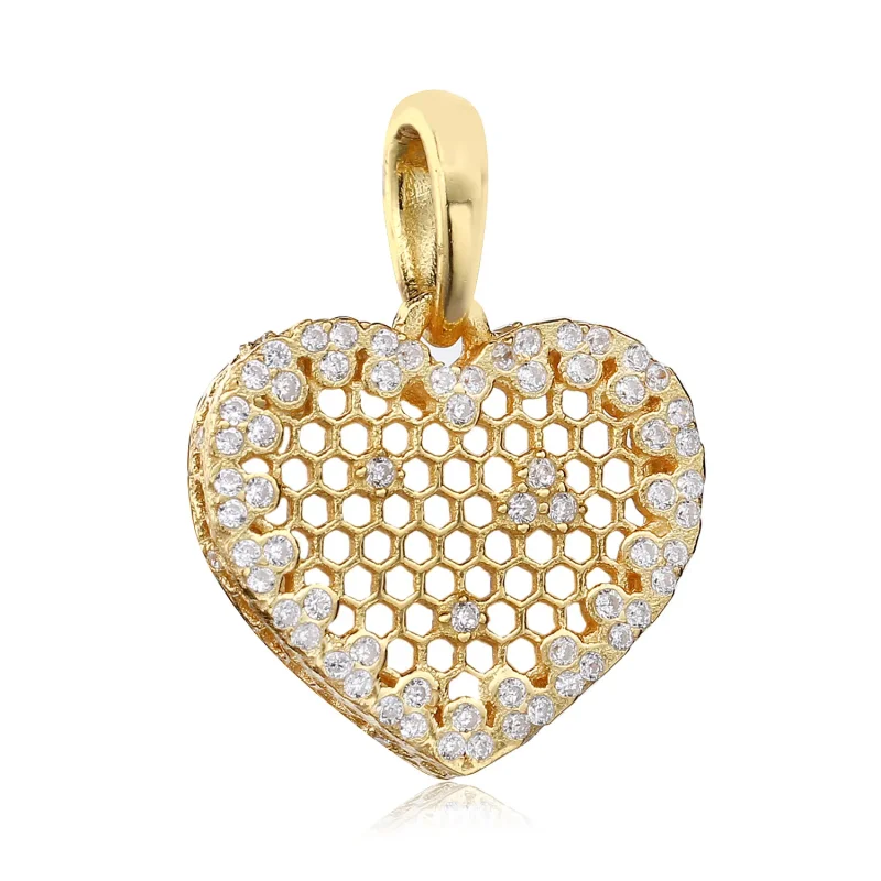 (kép) PANDORA Shine függő charm, Méhsejt - Megtekintés 2