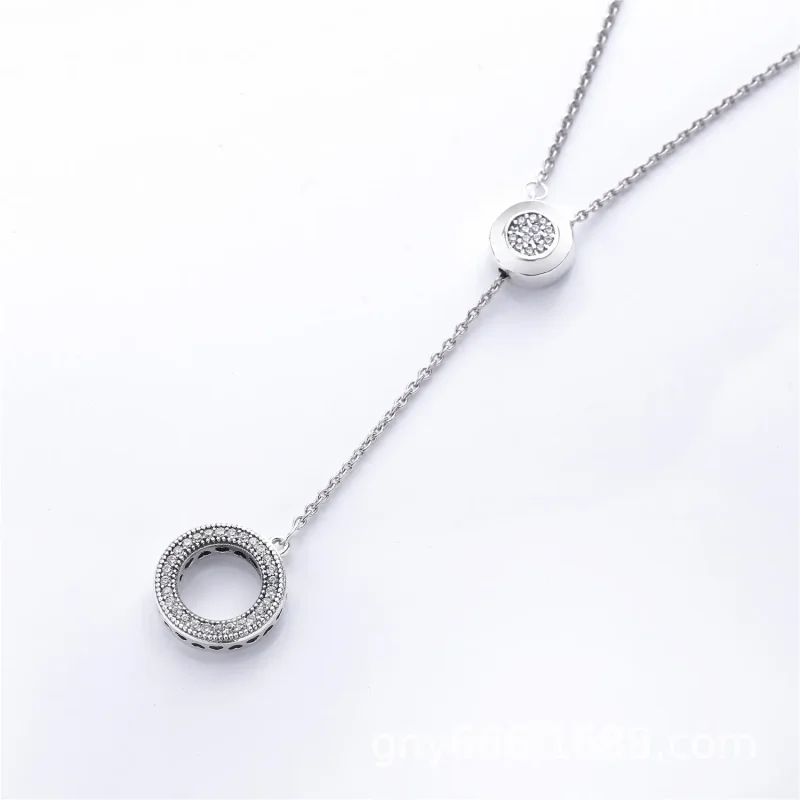 (kép) PANDORA Signature nyaklánc - 397445CZ-70 - Megtekintés 2