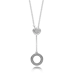 (kép) PANDORA Signature nyaklánc - 397445CZ-70
