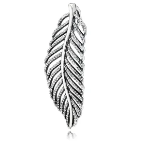 (kép) PANDORA Sterling ezüst, mikro pavé medál, cirkónia - 390350CZ