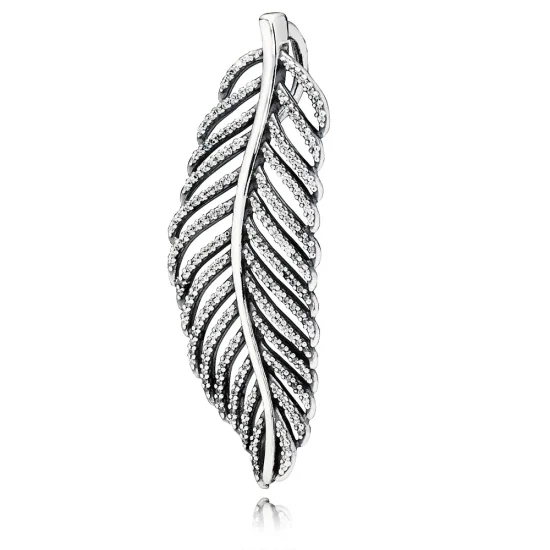(kép) PANDORA Sterling ezüst, mikro pavé medál, cirkónia - 390350CZ