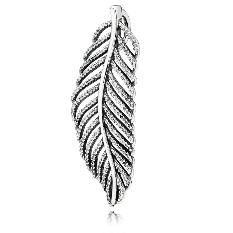 (kép) PANDORA Sterling ezüst, mikro pavé medál, cirkónia - 390350CZ