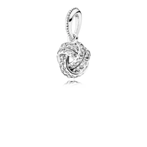PANDORA Szikrázó szeretetcsomó - 390385CZ (kép) PANDORA Szikrázó szeretetcsomó - 390385CZ