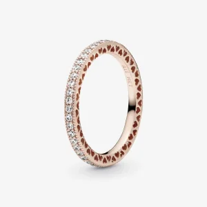 Pandora Csillogó kövek és szívek gyűrű - 180963CZ (kép) Pandora Csillogó kövek és szívek gyűrű - 180963CZ