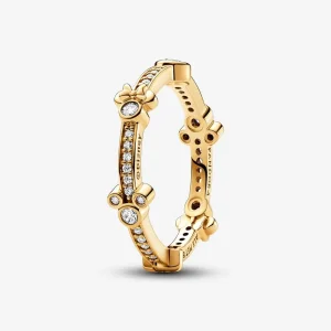 (kép) Pandora Disney Mickey egér és Minnie egér szikrázó örökkévalóság gyűrű - 162957C01