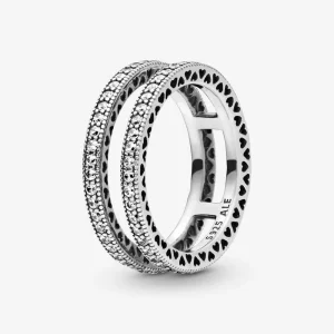 PANDORA dupla szívei - 196236CZ (kép) PANDORA dupla szívei - 196236CZ