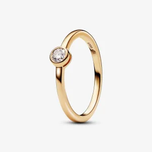 (kép) Pandora Era Lab-grown Diamond Bezel Ring 0.15 carat tw 14k Gold - 152894C01
