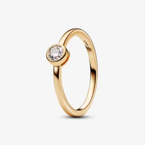 (kép) Pandora Era Lab-grown Diamond Bezel Ring 0.25 carat tw 14k Gold - 152900C01