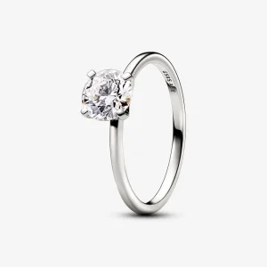 Pandora Era Lab-grown Diamond Ring 1.00 carat tw 14k White Gold - 152893C01 (kép) Pandora Era Lab-grown Diamond Ring 1.00 carat tw 14k White Gold - 152893C01