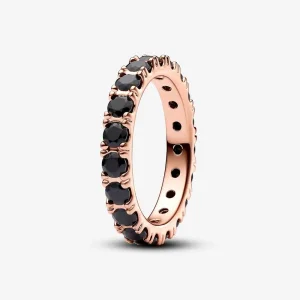 Pandora Fekete örök szikrázó sor gyűrű - 180050C02 (kép) Pandora Fekete örök szikrázó sor gyűrű - 180050C02