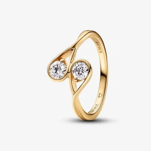 (kép) Pandora Infinite Lab-grown Diamond Double Facing Ring 0.50 carat tw 14k Gold - 152584C01