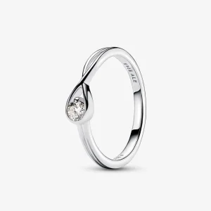 Pandora Infinite Lab-grown Diamond Ring 0.15 carat tw Sterling Silver - 199441C01 (kép) Pandora Infinite Lab-grown Diamond Ring 0.15 carat tw Sterling Silver - 199441C01