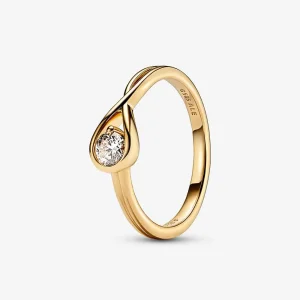 (kép) Pandora Infinite Lab-grown Diamond Ring 0.25 carat tw 14k Gold - 159443C01