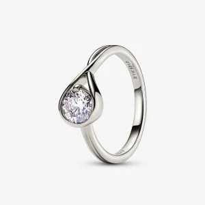 (kép) Pandora Infinite Lab-grown Diamond Ring 0.75 carat tw 14k White Gold - 159449C01