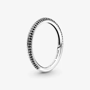 Pandora ME fekete pavé gyűrű - 199679C02 (kép) Pandora ME fekete pavé gyűrű - 199679C02