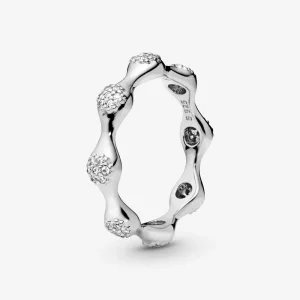 Pandora Modern LovePods silver ring with clear cubic zirconia - 197295CZ (kép) Pandora Modern LovePods silver ring with clear cubic zirconia - 197295CZ