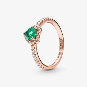 Pandora Szikrázó kiemelt szív gyűrű - 188421C03 (kép) Pandora Szikrázó kiemelt szív gyűrű - 188421C03