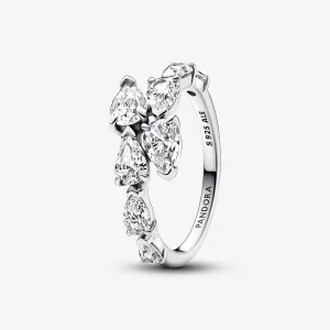 Pandora Szikrázó átlapolt gyűrű - 193004C01 (kép) Pandora Szikrázó átlapolt gyűrű - 193004C01