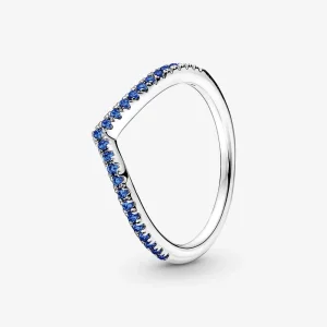 (kép) Pandora Timeless kék ragyogó kívánság gyűrű - 196316C02