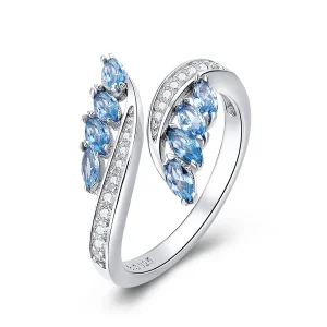 PANDORA típusú Elegáns fűzfa ág nyitott gyűrű - BSR005 (kép) PANDORA típusú Elegáns fűzfa ág nyitott gyűrű - BSR005
