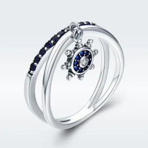 (kép) PANDORA típusú elegáns horgony gyűrű - SCR280