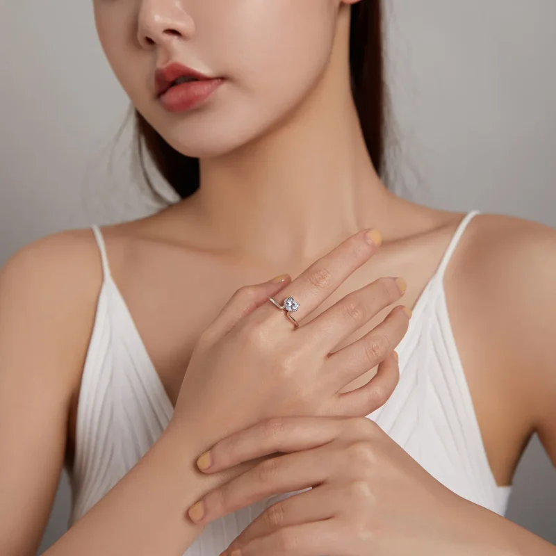 (kép) PANDORA típusú engagements gyűrű - SCR729 - Megtekintés 5