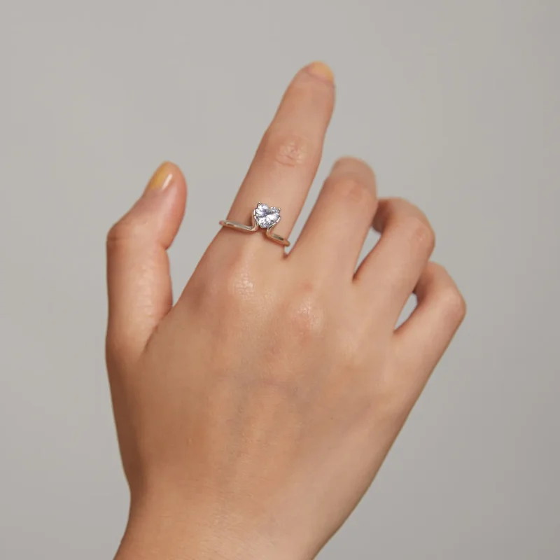 (kép) PANDORA típusú engagements gyűrű - SCR729 - Megtekintés 6