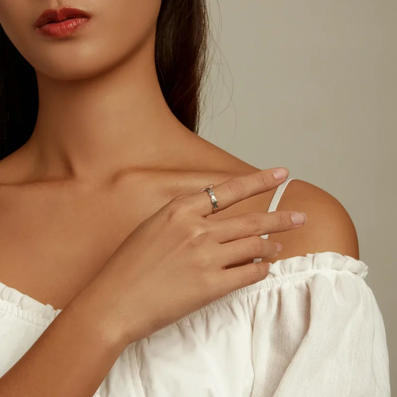 (kép) PANDORA típusú Fatima keze nyitott gyűrű - BSR237 - Megtekintés 9